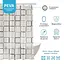 Штора для ванної кімнати Woko Piastrella з кільцями. Розмір 180х180, матеріал Peva. - мініатюра 2