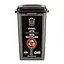 Бак сортувальний Planet для непереробних матеріалів 50 л антрацитово-чорний (00-00020310) - мініатюра 2