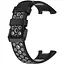 Ремешок DK Silicone Sport Band Classic Nike для Xiaomi Mi Band 7 Pro (black / grey) - миниатюра 2