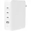 Зарядний пристрій BELKIN 140Вт 3хUSB-С GAN PD PPS, USB-A, білий (WCH014BTWH) - мініатюра 1