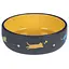 Керамічна миска Flamingo Rani Round 380 мл для котів з жовтим покриттям та милими зображеннями - мініатюра 1