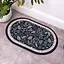 Діатомітовий овальний килимок для дому 38×58 (см) вологопоглинальнючий килимок для кухні ванни та туалету Yiwu HP-42-54 - мініатюра 2