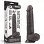 Фалоімітатор LoveToy Sliding Skin з подвійного матеріалу 23 см коричневий - мініатюра 2