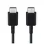Кабель OEM Type-C - Type-C 1 метр 8 A (ампер) чорний - мініатюра 1