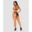 Полупрозрачный эротический комплект Obsessive Obsessivia 2-pcs set Black L/XL - миниатюра 4