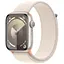 Apple Watch Series 9 GPS 45mm Starlight Aluminium with Starlight Sport Loop MR983 - мініатюра 1