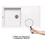 Кухонна мийка Lidz 860x500/240 WHI-01 (LIDZWHI01860500240) - мініатюра 3