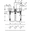 Смеситель для умывальника Hansgrohe Talis E на 3 отверстия черный хром 71733340 Шлифованный черный хром - миниатюра 2