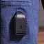 Сумка з USB кабелем через плече із щільного текстилю 21224 Vintage синя - мініатюра 9