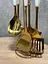 Набір кухонного приладдя з керамічною ручкою на підставці 6 штук Золото - мініатюра 5