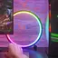 Настільна LED лампа RGB Intelligent circular atmosphere light Bluetooth USB with app Black - мініатюра 5