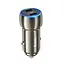 Адаптер автомобильный Tough dual port car charger Z48 2Type-C 40W синий - миниатюра 10
