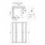 Душова кабіна Qtap Pisces BLA107-9SC5 75-90x75-90 см, скло Clear 5 мм без піддона, Чорний, Універсальна, прозорий - мініатюра 2