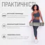 Коврик для йоги и фитнеса EasyFit TPE+TC 6 мм двухслойный серый-черный - миниатюра 2