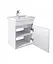 Тумба Мойдодир City White 50-А з умивальником Como 50 Білий підвісна Білий - мініатюра 6