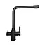 Смеситель для кухни под фильтр Adamant SA-021 чёрный металлик 02114, Черный - миниатюра 2