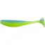 Силикон FishUP Wizzle Shad 3" #206 - Sky/Chartreuse (8 шт/уп) - миниатюра 1