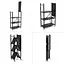Стелаж Wall Sticker SW-00002098 мобільний чотириярусний універсальний розкладний з нержавіючої сталі 126х72х34 см чорний - мініатюра 3