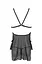 Рубашка Passion DELIENA CHEMISE S/M black стрінги із заниженою талією - мініатюра 4