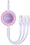Кабель Baseus Bright Mirror 2 Series 3-in-1 (Micro USB+Lightning+Type-C) 100W (1.1m) purple (CAMJ010205) - мініатюра 2