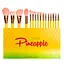Набор кистей для макияжа Docolor Pineapple (16шт) DO-P1610 - миниатюра 1