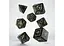 Набор кубиков Elvish Black & glow-in-the-dark Dice Set , 7 шт. (SELV04) - миниатюра 2