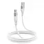 Кабель Proove Soft Silicone USB to Micro USB 2.4A (1m) white - мініатюра 4