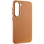 Кожаный чехол Bonbon Leather Metal Style для Samsung Galaxy S23 Коричневый / Brown - миниатюра 2
