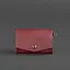 Женская кожаная монетница с клапаном 1.0 бордовая. - миниатюра 7