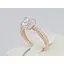 Золотое кольцо Харьковская ювелирная фабрика с фианитами Swarovski. 80512-СВ 18,5 - миниатюра 3