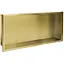 Вбудована полиця Rea 30x60 brushed gold з обідком REA-05608, Золотий - мініатюра 1