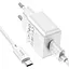 Блок питания сетевой Hoco C106A Leisure + Type-C single port charger 1USB 10.5W белый - миниатюра 5