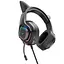 Игровые наушники с ушками Hoco W107 розовый - миниатюра 6