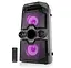 Портативная колонка бумбокс Real-El RX771 Boombox 50W Bluetooth TWS, Karaoke, RGB, Black - миниатюра 5