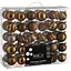 Комплект ялинкових прикрас Mica Decorations 6-7 см шоколад 60 шт. (1182026) - мініатюра 1