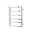 Полотенцесушитель водяной Kroner Каскад трапеция ДКТ05 800x530/6 CV017230, Хром, нижнее - миниатюра 1