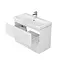 Тумба для ванної кімнати Cersanit Cet В06 з умивальником Cersanit Moduo Slim 80 см Білий UN509-044 30412 - мініатюра 3