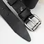Ремінь чоловічий шкіряний JK-4053 чорний під джинси (120 см) - мініатюра 3