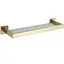 Полка стеклянная VBI Jupiter brushed gold VBI-040609BG, Золотой - миниатюра 1