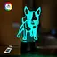 Нічник-світильник 3D Бультер'єр 2 3DTOYSLAMP 25х12 см osv0001346 - мініатюра 1