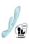 Вибратор кролик Satisfyer Triple Oh 24 см голубой - миниатюра 3