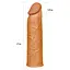 Насадка на пенис Lovetoy Pleasure X-Tender Series 17 см коричневый - миниатюра 3