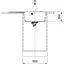 Кухонна мийка Franke Centro, фраграніт, прямокутник, з крилом, 780х500х200мм, чаша - 1, врізна, CNG 611-78 TL, сірий камінь - мініатюра 2