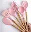 Набір кухонного приладдя Edenberg Silicone kitchen utensils set 12 предметів Рожевий - мініатюра 6