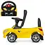 Дитяча каталка-толокар Bambi Racer з музикою та світлом жовта (M 3147C-6) - мініатюра 3