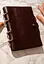 Шкіряний блокнот з датованим блоком (Софт-бук) 9.1 бордовий - мініатюра 1