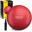 М'яч для фітнесу (фітбол) 4FIZJO 75 см Anti-Burst Red (P-5907739316356) - мініатюра 1