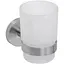 Склянка з тримачем Bemeta Neo нержавіюча сталь 104110015 білий - мініатюра 1