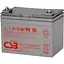 Аккумулятор CSB AGM 12V (12V/38Ah/456Wh) (HRL12150WGFR) [154016] - миниатюра 1