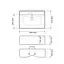 Умивальник VBI Padua 80 white накладний підвісний VBI-012204, Білий - мініатюра 2